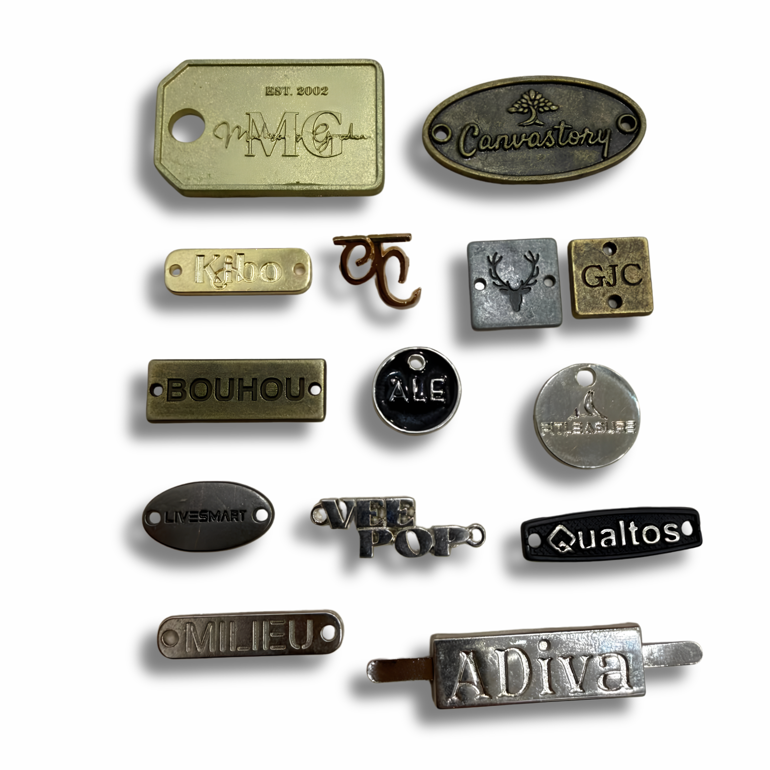 Metal Zipper Antique Brass